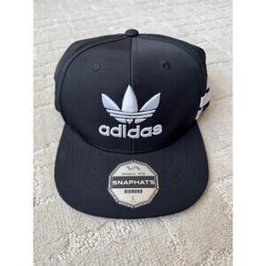 NWT Adidas Logo Trucker Hat Men Snap Back Cap Original STB